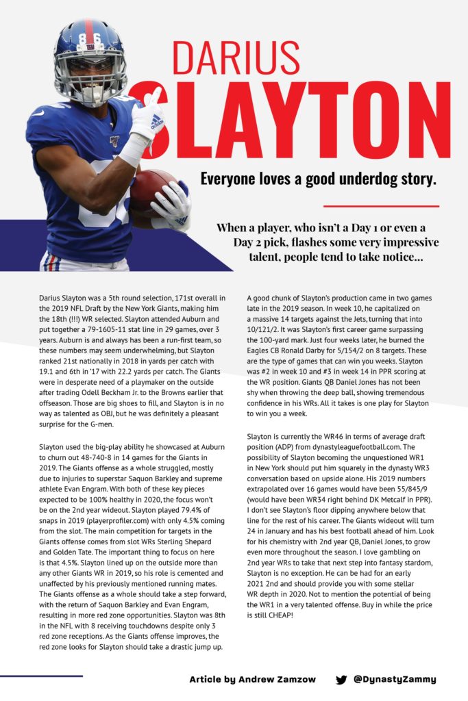 Darius Slayton Dynasty Buy