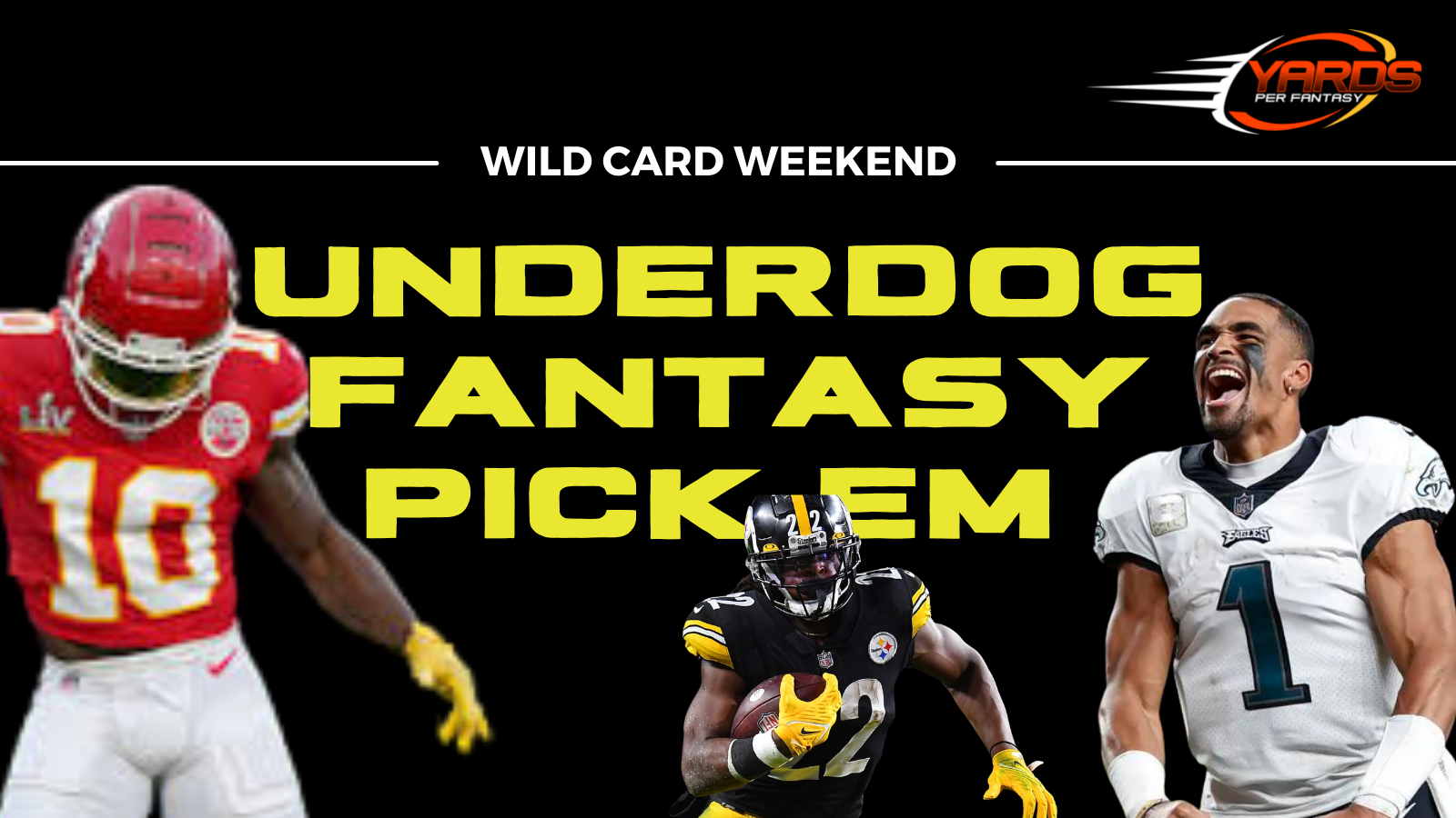 NFL Super Wild Card Weekend Underdog Fantasy Pick 'Em Player Props