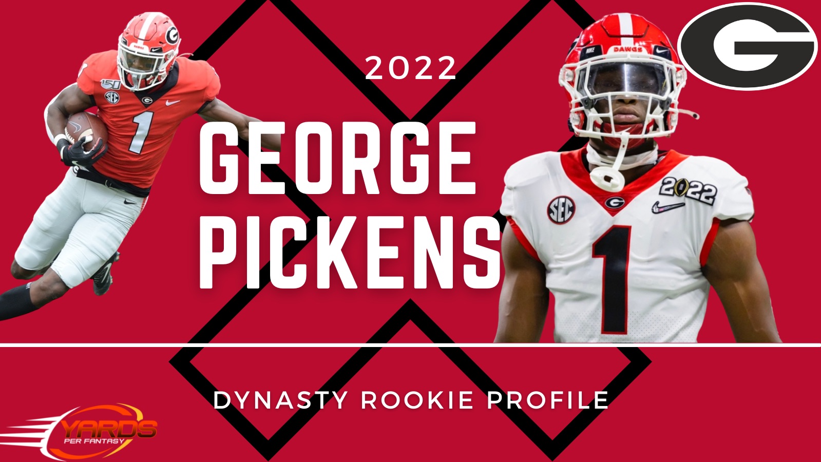 Dynasty Fantasy Football Rookie-Only Rankings: George Pickens and