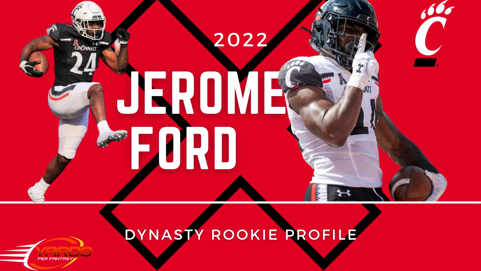 2022 Dynasty Fantasy Football Rookie Prospect: Jerome Ford, RB Cincinnati -  Dynasty League Football