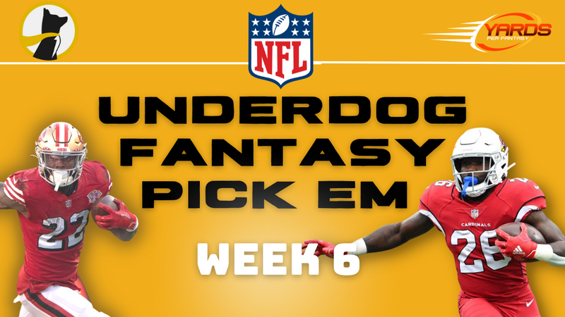 nfl week 6 underdog picks