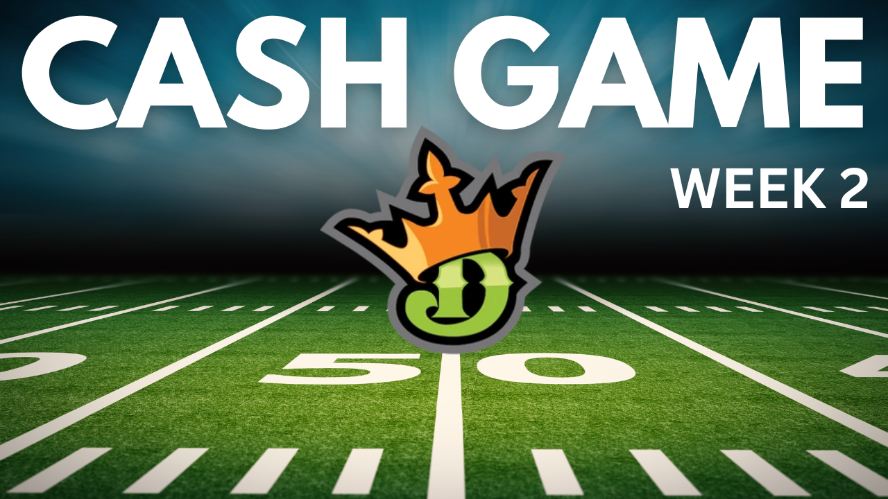 Week 2 Draftkings Cash Game Breakdown - Yards Per Fantasy